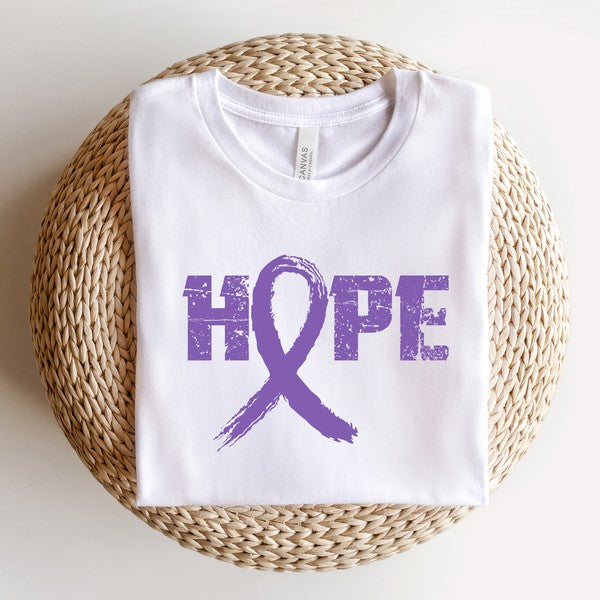 Hope Ribbon Short Sleeve Graphic Tee