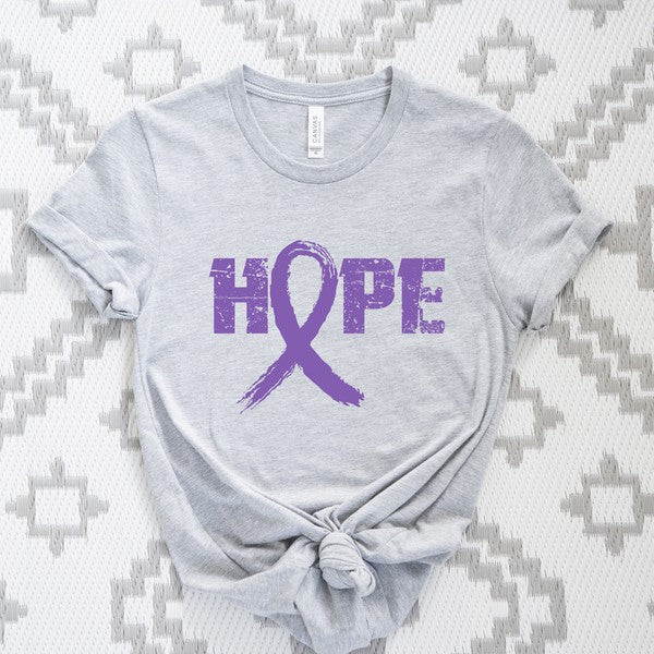 Hope Ribbon Short Sleeve Graphic Tee