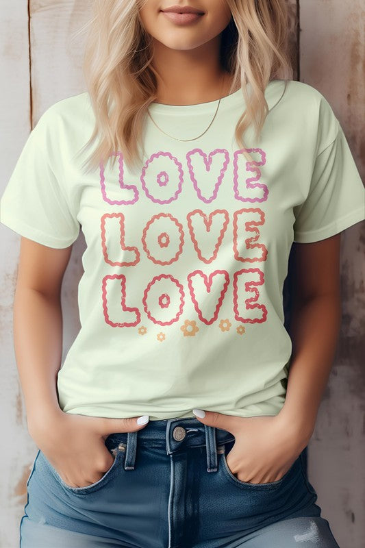 Love Love Love, Valentine Graphic Tee