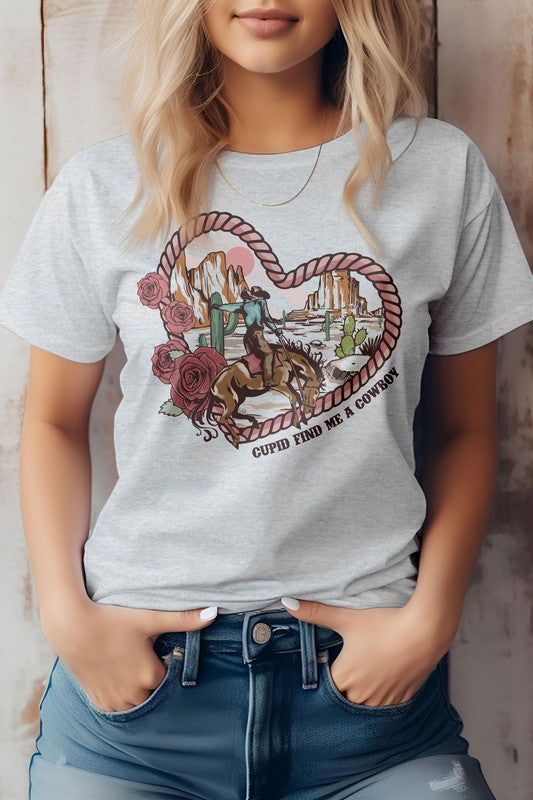 Heart Western Valentine Graphic Tee