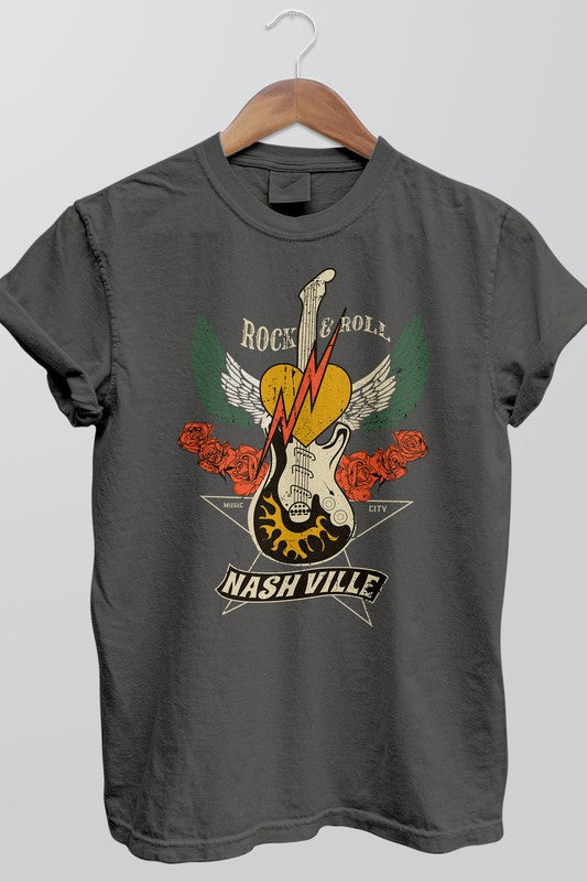 Rock and Roll Nashville, Garment Dye Tee