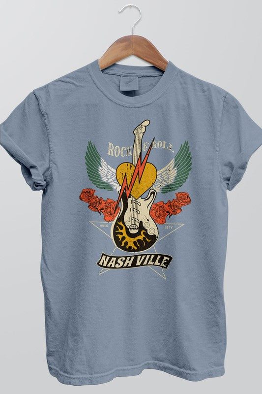 Rock and Roll Nashville, Garment Dye Tee