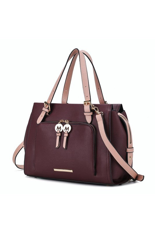 MKF Elise Color-block Satchel Bag by Mia k