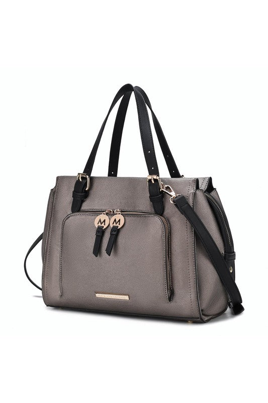 MKF Elise Color-block Satchel Bag by Mia k