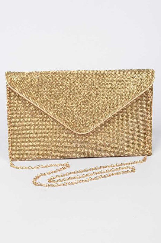 Rhinestone Statement Envelope Clutch Bag