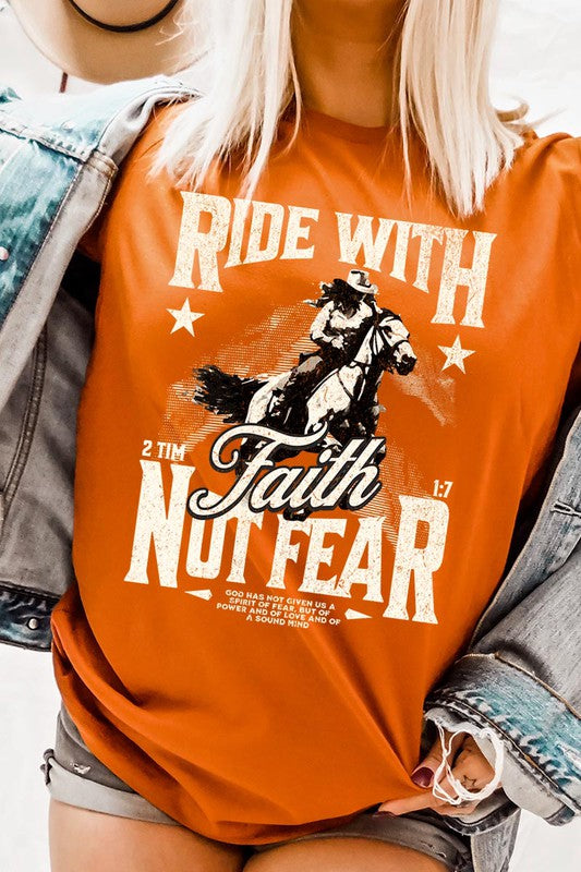 Ride With Faith Not Fear Women’s Tee T-Shirt