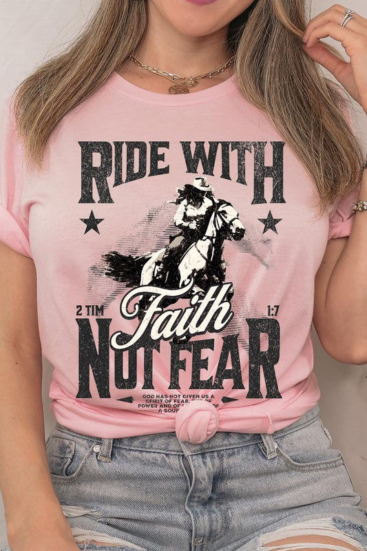 Ride With Faith Not Fear Women’s Tee T-Shirt