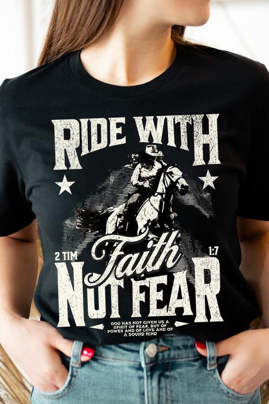 Ride With Faith Not Fear Women’s Tee T-Shirt