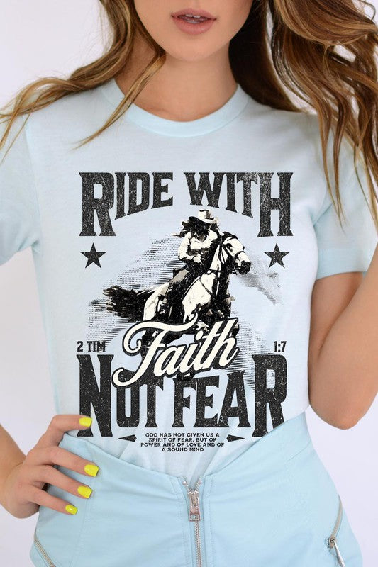 Ride With Faith Not Fear Women’s Tee T-Shirt