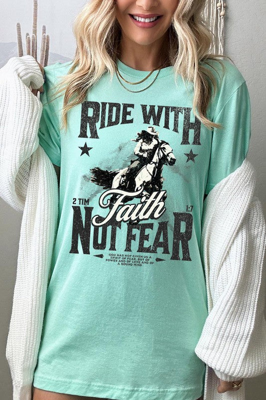 Ride With Faith Not Fear Women’s Tee T-Shirt