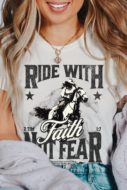 Ride With Faith Not Fear Women’s Tee T-Shirt