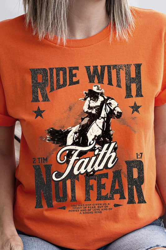 Ride With Faith Not Fear Women’s Tee T-Shirt