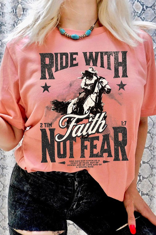 Ride With Faith Not Fear Women’s Tee T-Shirt