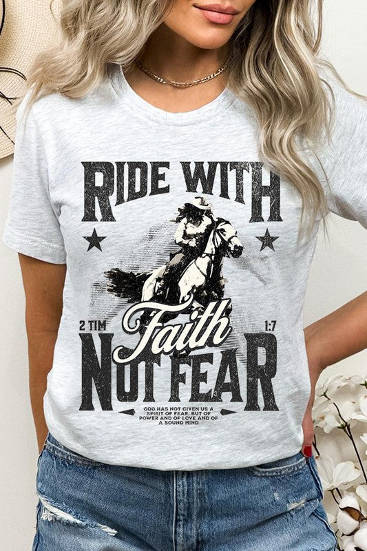 Ride With Faith Not Fear Women’s Tee T-Shirt