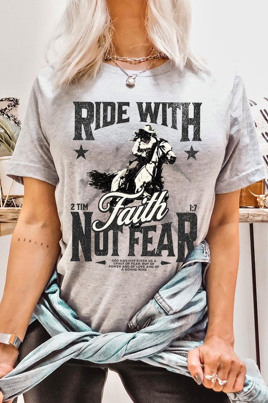 Ride With Faith Not Fear Women’s Tee T-Shirt