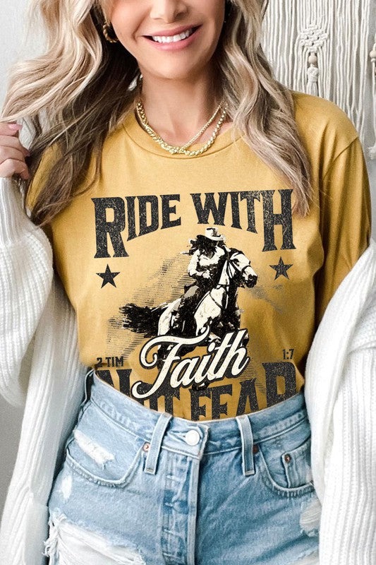 Ride With Faith Not Fear Women’s Tee T-Shirt