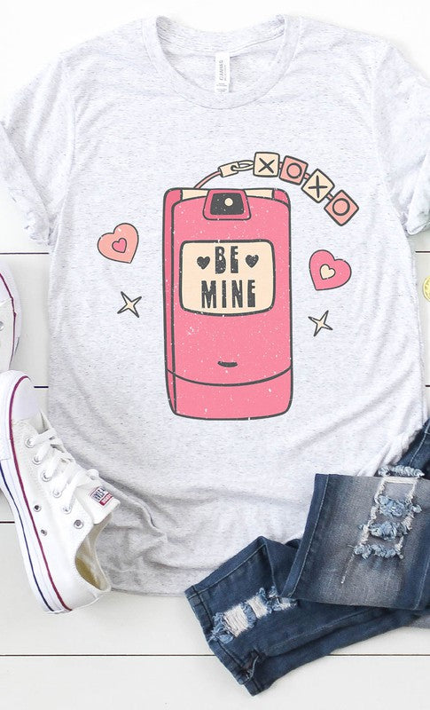 Retro Be Mine Phone Graphic Tee