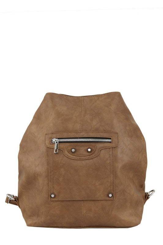 Classic Pu Leather Backpack