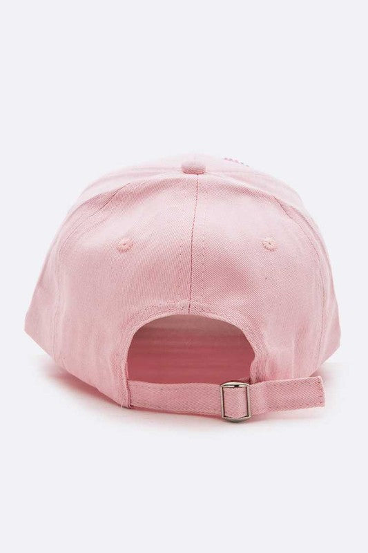 LOVE Crystal Brim Cotton Cap