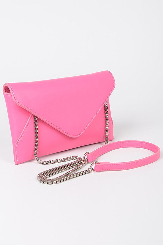 Pop Color Classic Envelope Clutch Bag