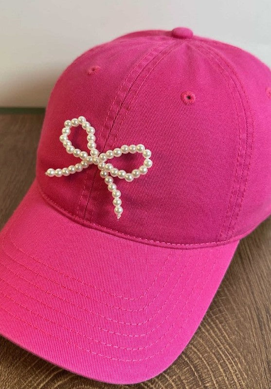 Bow baseball cap