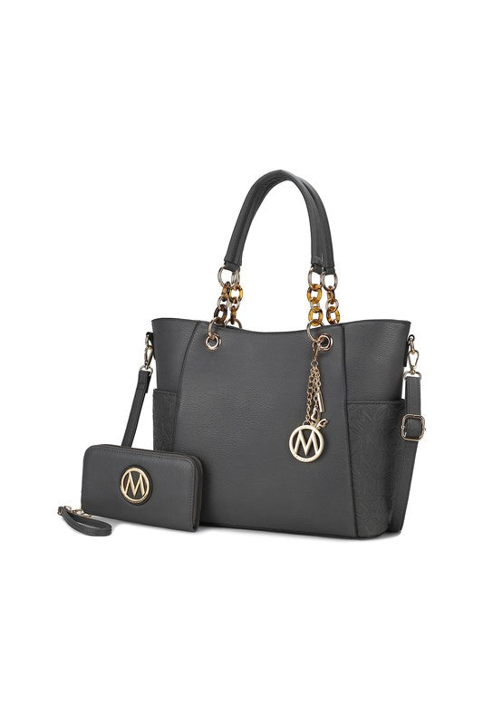 MKF Collection Merlina Embossed Tote Bag by Mia k