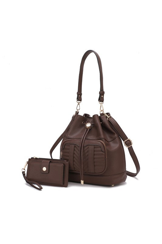 MKF Collection Ryder Shoulder Bag and Wallet Mia