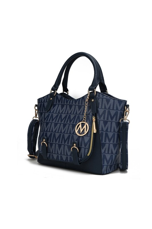 MKF Collection Fula Signature Satchel Bag by Mia K