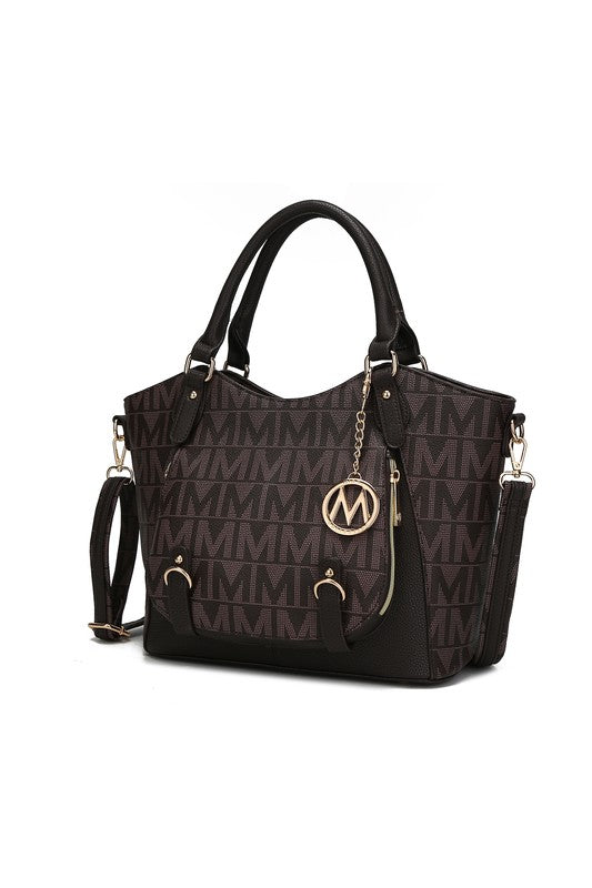 MKF Collection Fula Signature Satchel Bag by Mia K