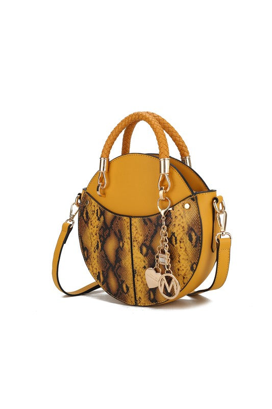 MKF Collection Faux Snakeskin Crossbody Bag Mia k