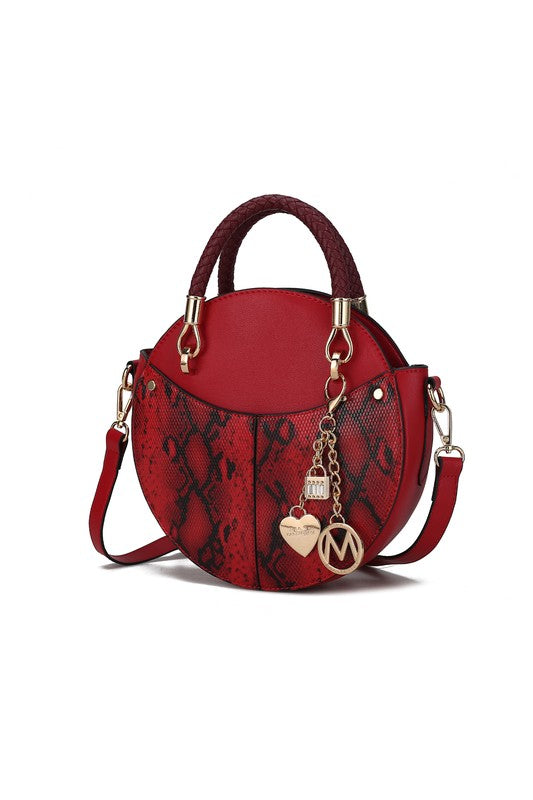 MKF Collection Faux Snakeskin Crossbody Bag Mia k