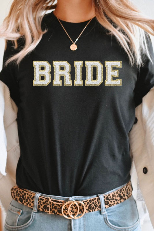 Bride Faux Chenille Graphic PLUS Tee T-Shirt