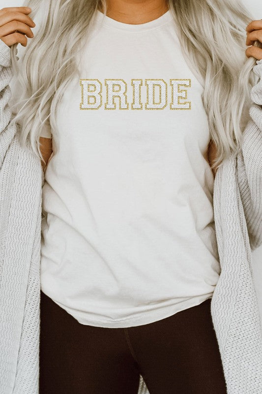 Bride Faux Chenille Graphic PLUS Tee T-Shirt