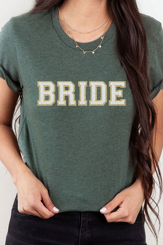 Bride Faux Chenille Graphic PLUS Tee T-Shirt