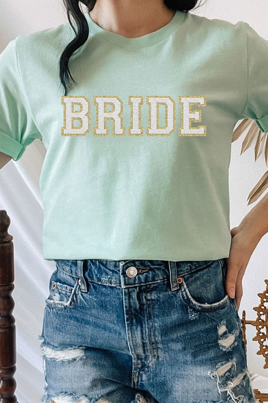 Bride Faux Chenille Graphic PLUS Tee T-Shirt