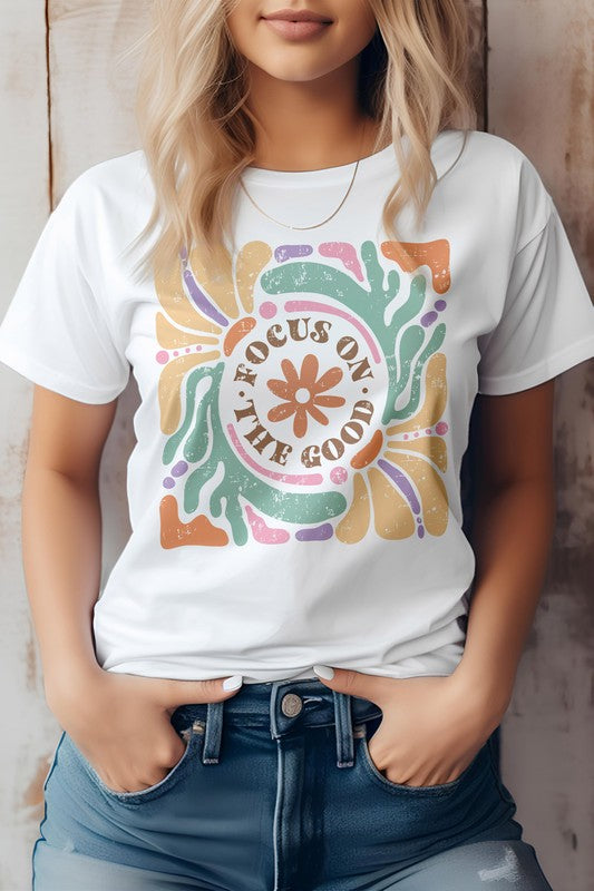 Focus On The Good, Boho Graphic Tee