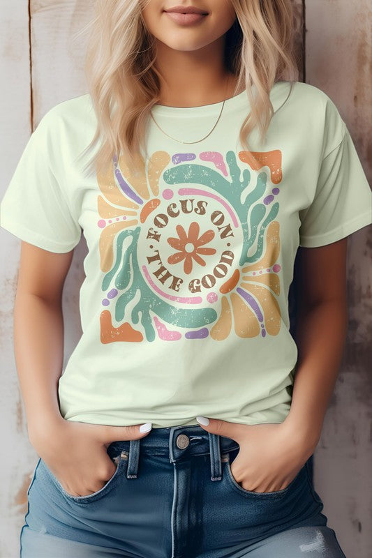 Focus On The Good, Boho Graphic Tee