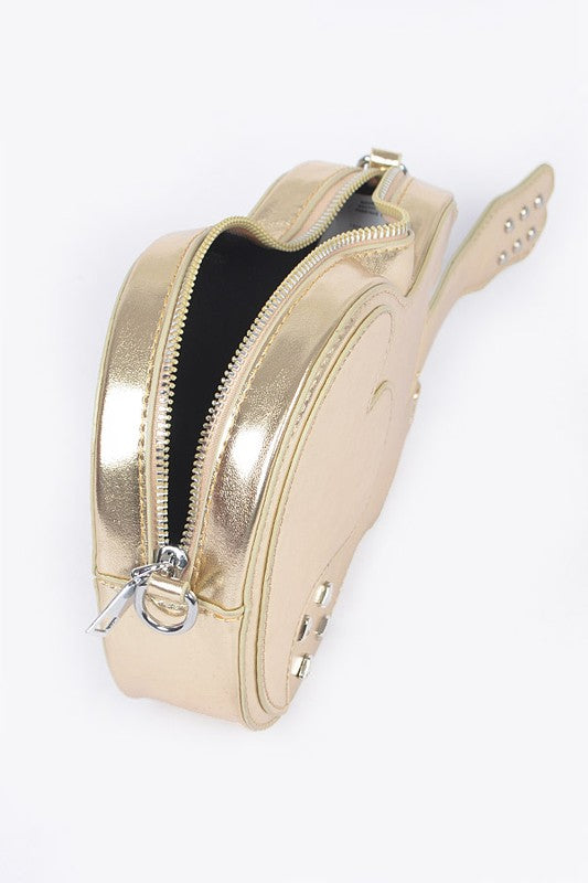 Metallic Guitar Novelty Iconic Swing Bag