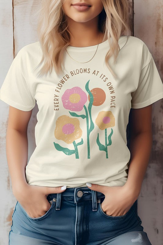 Every Flower Bloom, Boho Graphic Tee