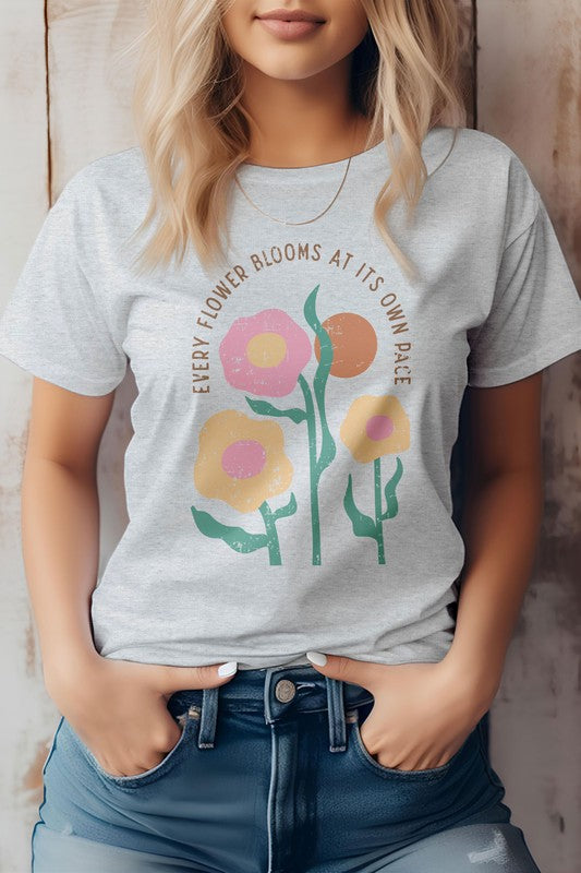 Every Flower Bloom, Boho Graphic Tee