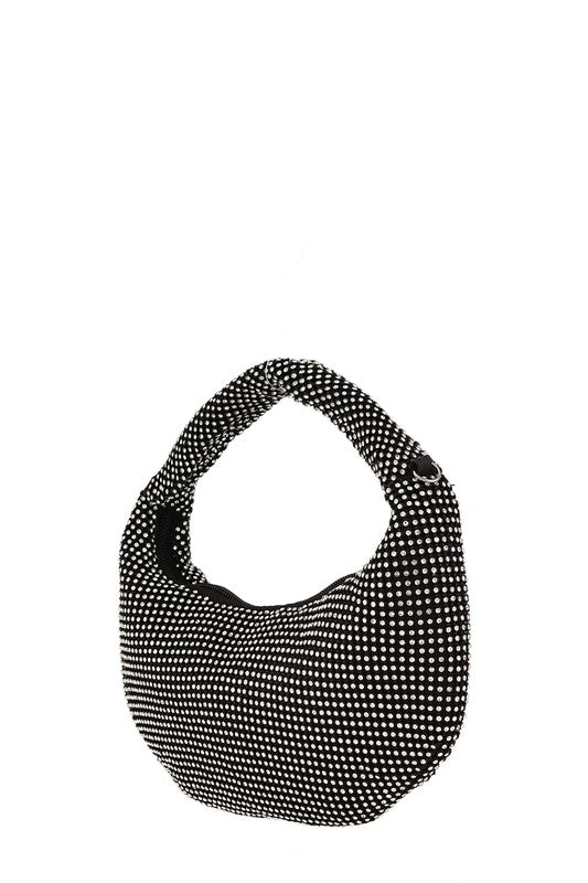 Rhinestone Round Handle Bag