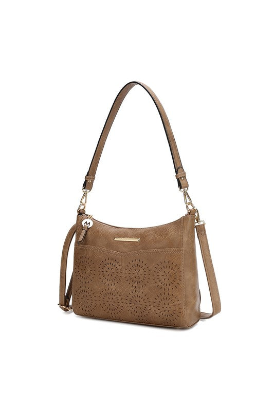 MKF Collection Alani Laser Cut Shoulder Bag by Mia