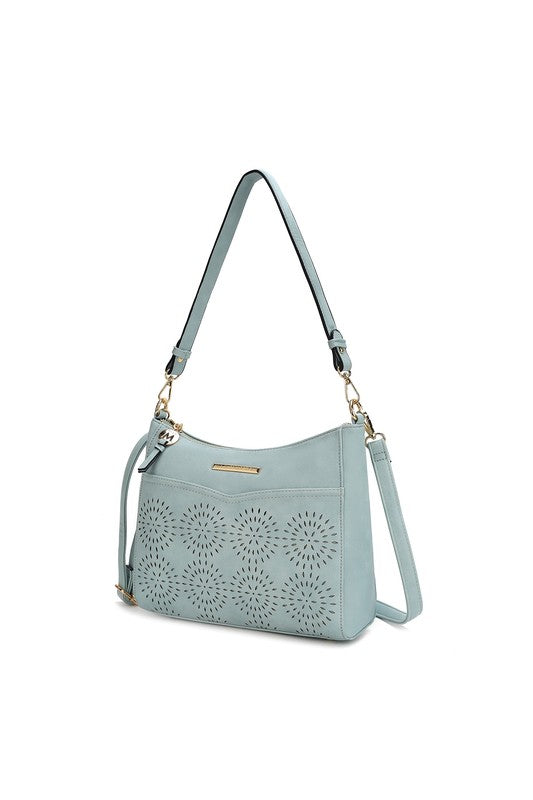 MKF Collection Alani Laser Cut Shoulder Bag by Mia