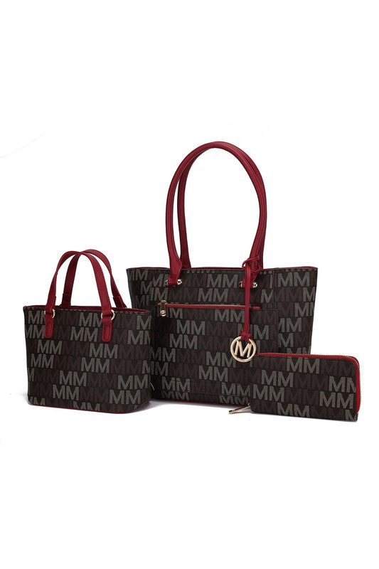 MKF Lady M Signature Tote Bag & Wallet Set by Mia