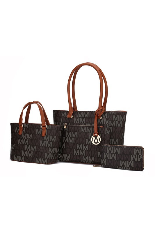 MKF Lady M Signature Tote Bag & Wallet Set by Mia