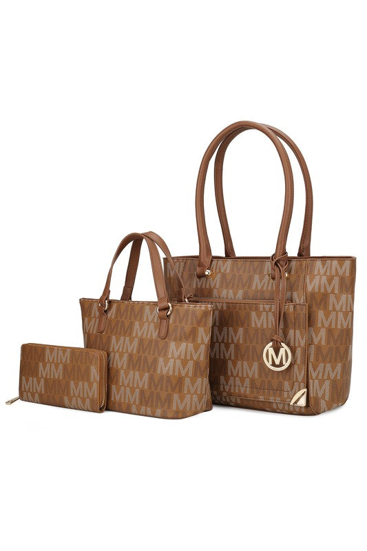 MKF Lady M Signature Tote Bag & Wallet Set by Mia