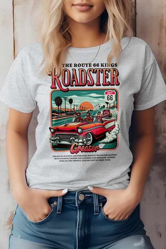 Roadster Royalty, Retro Vintage Graphic Tee