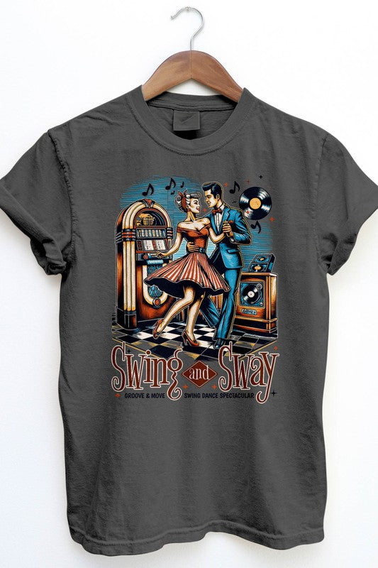 Swing and Sway, Retro Vintage Garment Dye Tee