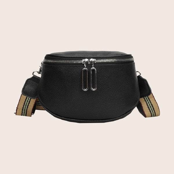 Jensyn Genuine Leather Sling Crossbody Bag