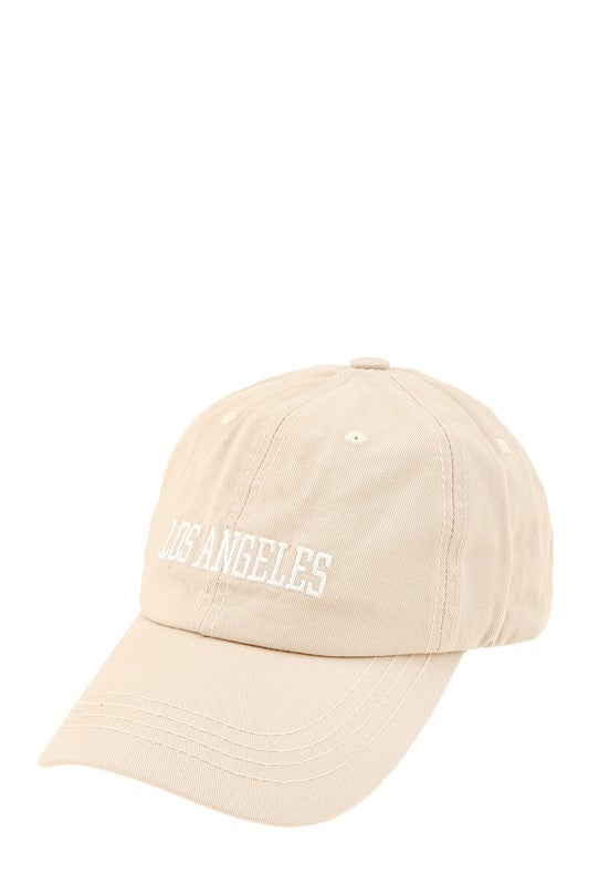 LOS ANGELES Embroidery Cotton Cap